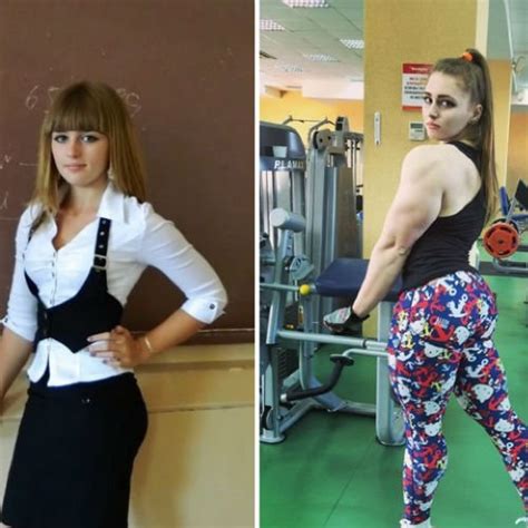 before and after legendary female russian teen