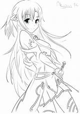 Coloring Pages Kirito Getcolorings sketch template