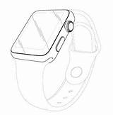Apple Drawing Wins Patent Feel Look Gearopen Sketch Smartwatch sketch template