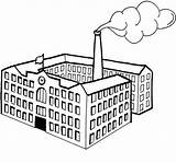 Fabbrica Fabricas Factories Colorare Azienda Fabbriche Misti Disegni Ciminiera sketch template