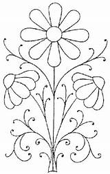 Embroidery Patterns Hand Pattern Flower Coloring Beginners Pages Floral Designs Flowers Needlenthread Bordado Printable Ojibwe Available Para Needles Simple Bordar sketch template