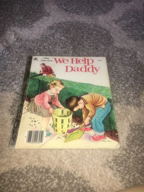 vintage little golden book we help daddy book 3 95 picclick