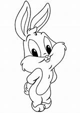 Coloring Pages Bugs Baby Bunny Awesome sketch template