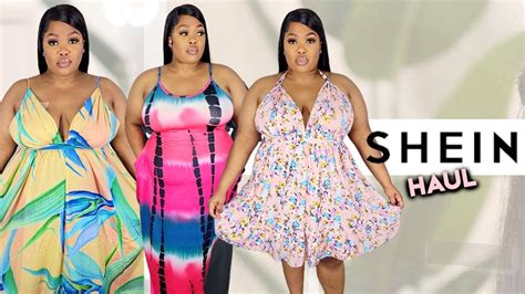 shein summer dresses  size shein haul youtube