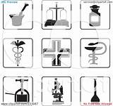 Pharmacy Clipart Icons Pages Collage Illustration Digital Coloring Royalty Colouring Rf Frisko Choose Board sketch template