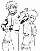 Coloring Anime Pages Printable Library Clipart Naruto sketch template