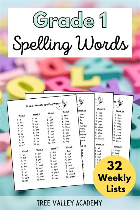 st grade spelling words  weekly spelling lists