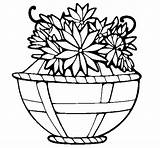 Basket Flowers Coloring Colorear Coloringcrew sketch template
