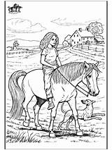 Horse Coloring Pages Riding Girl Horses Colouring Horseriding Printable Color Print Adult Dog Rider Farm Horseback Animals Her Choose Board sketch template