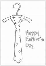 Coloring Fathers Pages Tie Happy Printable sketch template