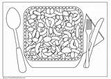 Cheese Bowl Mac Drawing Coloring Pages Template sketch template