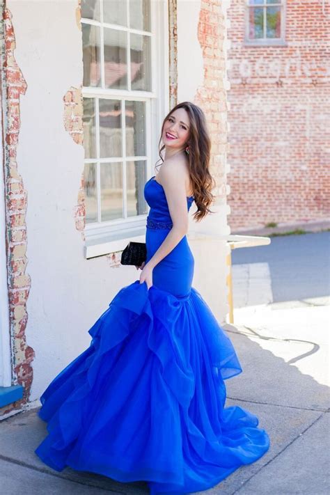southern belle  training prom dress trends royal blue prom dresses mermaid style dress