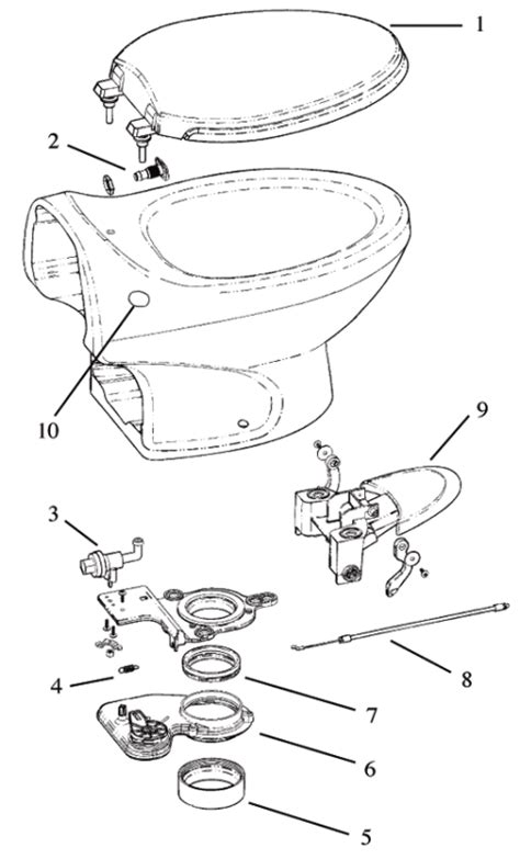 thetford aria classic rv toilet repair parts diagram rv parts  accessories exterior
