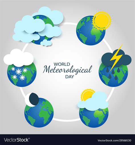 meteorological day royalty  vector image vectorstock