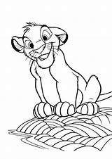 Coloring Pages Simba Lion King Baby Hammock Holding Printable Comments Coloringhome Getcolorings Library Clipart Popular sketch template