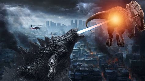 Godzilla Vs Indominus Rex Youtube