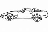 Corvette Coloring Pages Cars Awesome Color sketch template