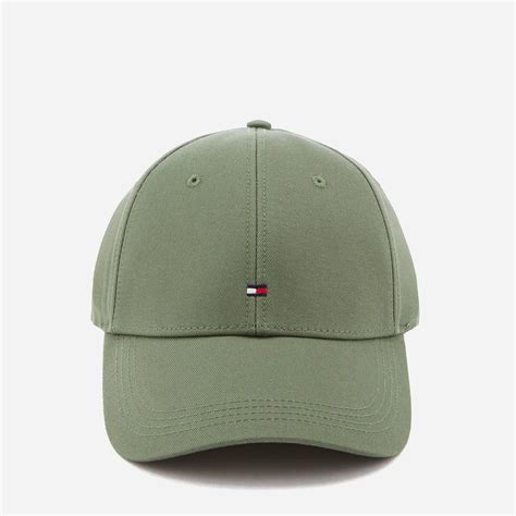 tommy hilfiger cotton bb cap  green  men lyst