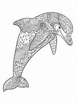 Delfin Tiere Erwachsene Volwassenen Kleurplaat Kleurplaten Malvorlagen Delfino Zentangle Delfine Schwer Stampare Drucken Malvorlage Dort Difficili Animaatjes Dolphins Stemmen sketch template