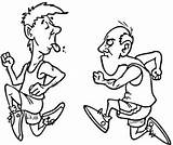 Lustige Ausmalbilder Caricatura Atletas Runner sketch template