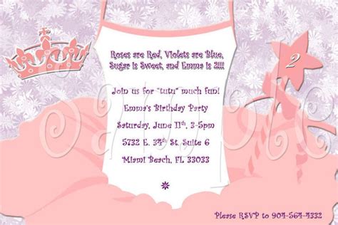 tutu party invitations invitation design blog