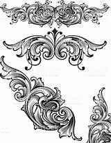 Arabesque Engraving Scrollwork Flowing Filigree Volute Engraver Ornate Baroque Paisley Carving Wood Rococo Acanthus Scorrere Acanto sketch template