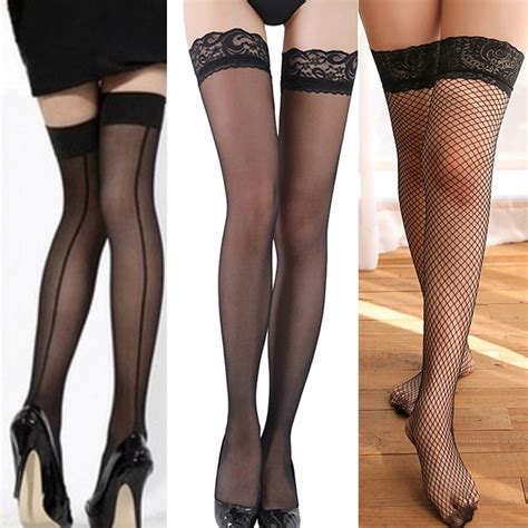 2pair Sexy Women S Stocking Lace Top Stay Up Thigh High Stockings