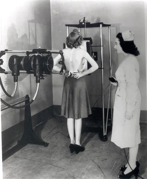 taking an x ray exam 1940 1940 s pics vintage photos