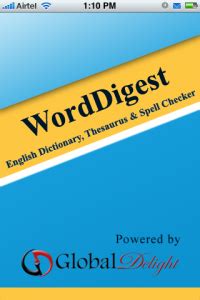 worddigest iphone dictionary promo code giveaway contest woikr