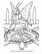 Coloring Pages Fairy Gothic Printable Goth Fairies Dark Adults Print Drawing Colorings Getcolorings Angel Getdrawings Deviantart Wings Awesome Color Drawings sketch template