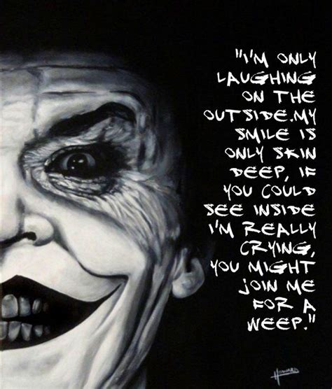Jack Nicholson As The Joker Quote Smiles Are Only Skin Deep Joker