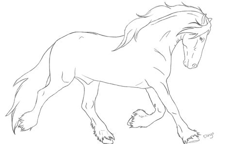 friesian horse drawing  getdrawings
