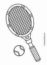 Coloriage Imprimer Ausmalbilder Summer 4kids Wimbledon Racket Colorier Racchette sketch template