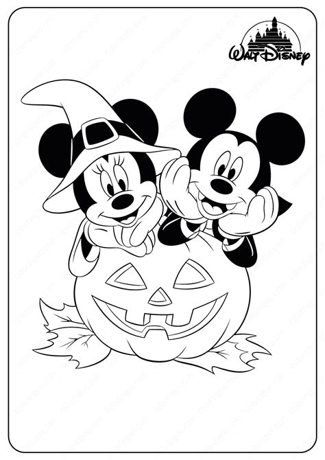 printable mickey mouse halloween coloring pages printable blog