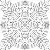 Coloring Pages Pattern Geometric Mandala Choose Board Printable Exchange Shared Fb Glass Group Adults sketch template