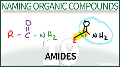 naming amides organic chemistry video tutorial