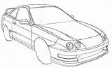 Acura Nsx Integra Honda Tsx Furious sketch template