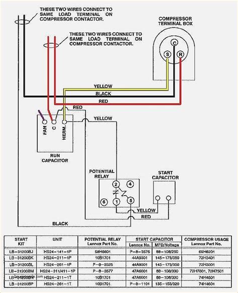 outdoor ac unit wiring diagram
