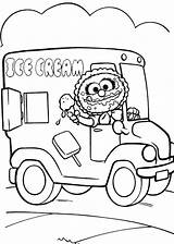 Vans Coloring Pages Getcolorings Ice Cream Man Getdrawings sketch template