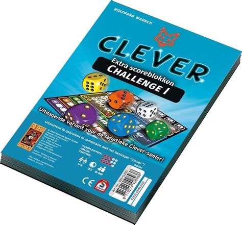 clever challenge scoreblok alle spellennl