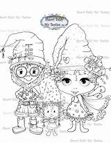 Digi Besties Bestie Gnome Img185 Ville Stamp Instant sketch template