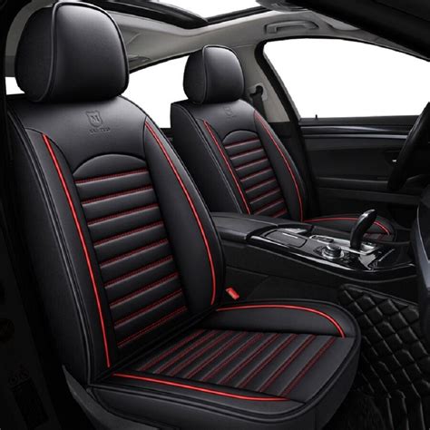 buy rideofrenzy luxury nappa leather car seat covers designer black