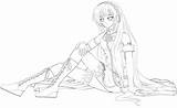 Luka Coloring Megurine Vocaloid Lineart Pages San Deviantart Search Again Bar Case Looking Don Print Use Find sketch template