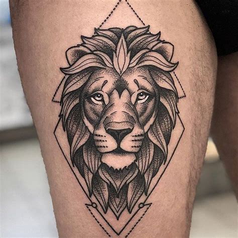 Pin By Atieh On Tattoo Geometric Lion Tattoo Leo Lion Tattoos Lion