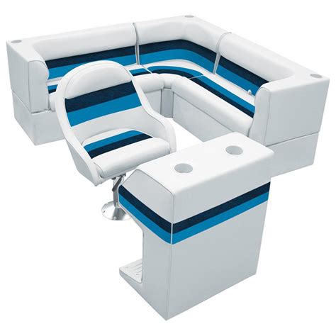 wise rear group deluxe pontoon boat seat  style seating