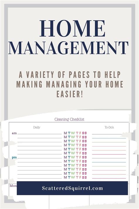 home management  printables home management home management