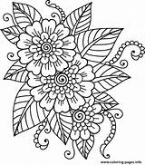 Coloring Flower Teens Pages Hard Printable sketch template