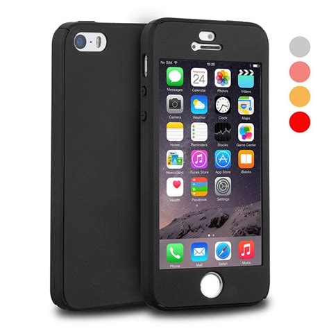buy  iphone   full body case  tempered glass screen protector front