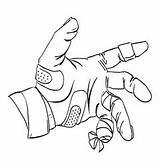 Injured Cartoon Vector Hand Bruise Vectors Injury sketch template