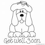 Well Soon Coloring Pages Cards Puppy Better Coloring4free Printable Feel Card Dog Sheets Stamps Wishes Adult Template Digital Fido Stamp sketch template